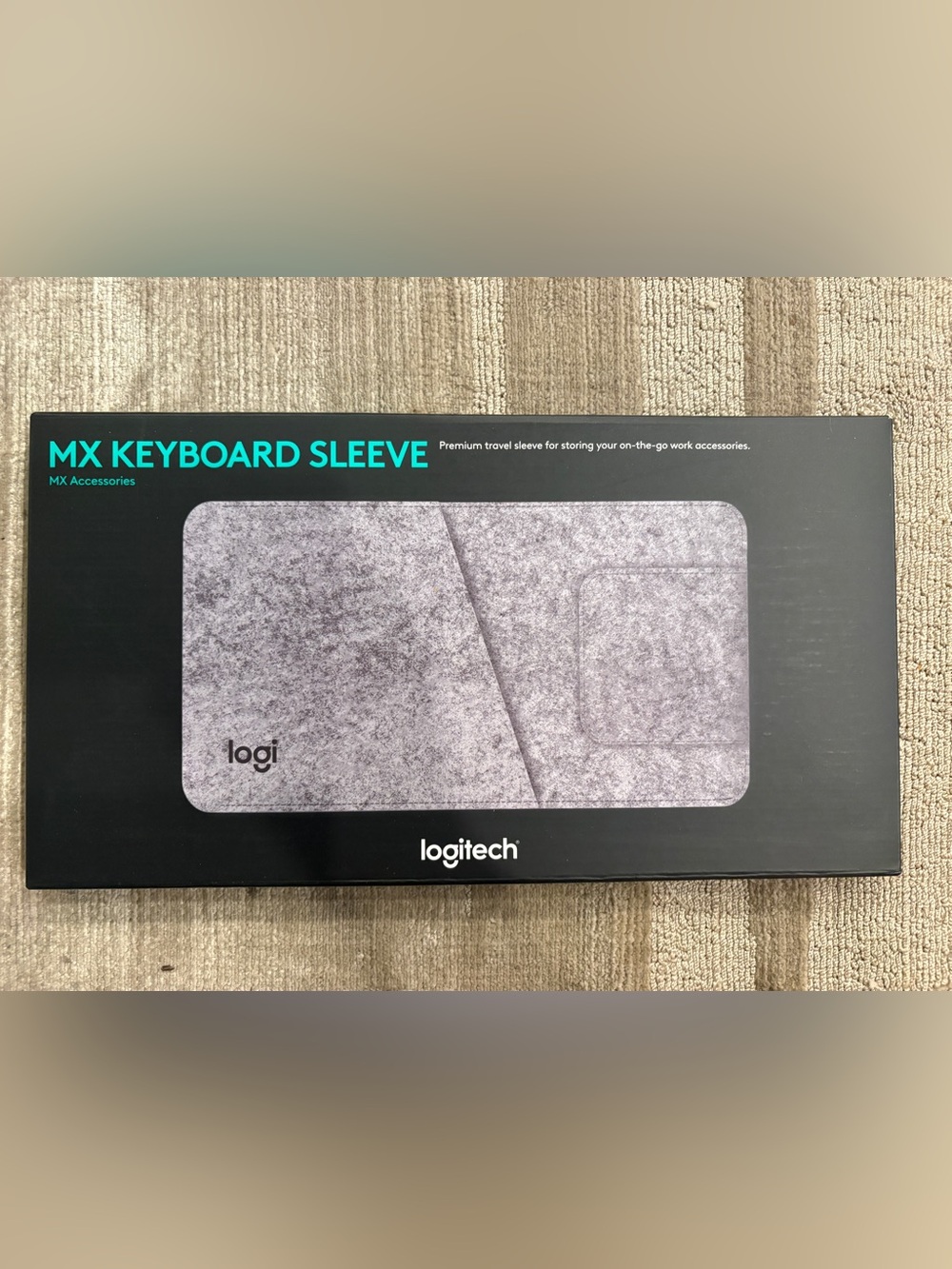 Logitech Gray Travel MX Keyboard Sleeve – Soft Protective Accessory Case BNIB
